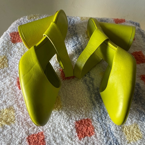 Women's Lime Green Mules - Picture 12 of 16